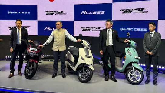 Suzuki Unveils The e-Access Scooter At Bharat Mobility Expo 2025