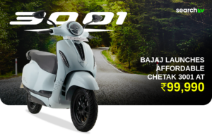 Bajaj Launches Affordable Chetak 3001 Electric Scooter at Rs. 99,990